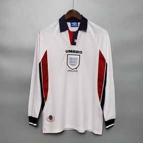 CAMISA RETRÔ INGLATERRA HOME MANGA LONGA 1998