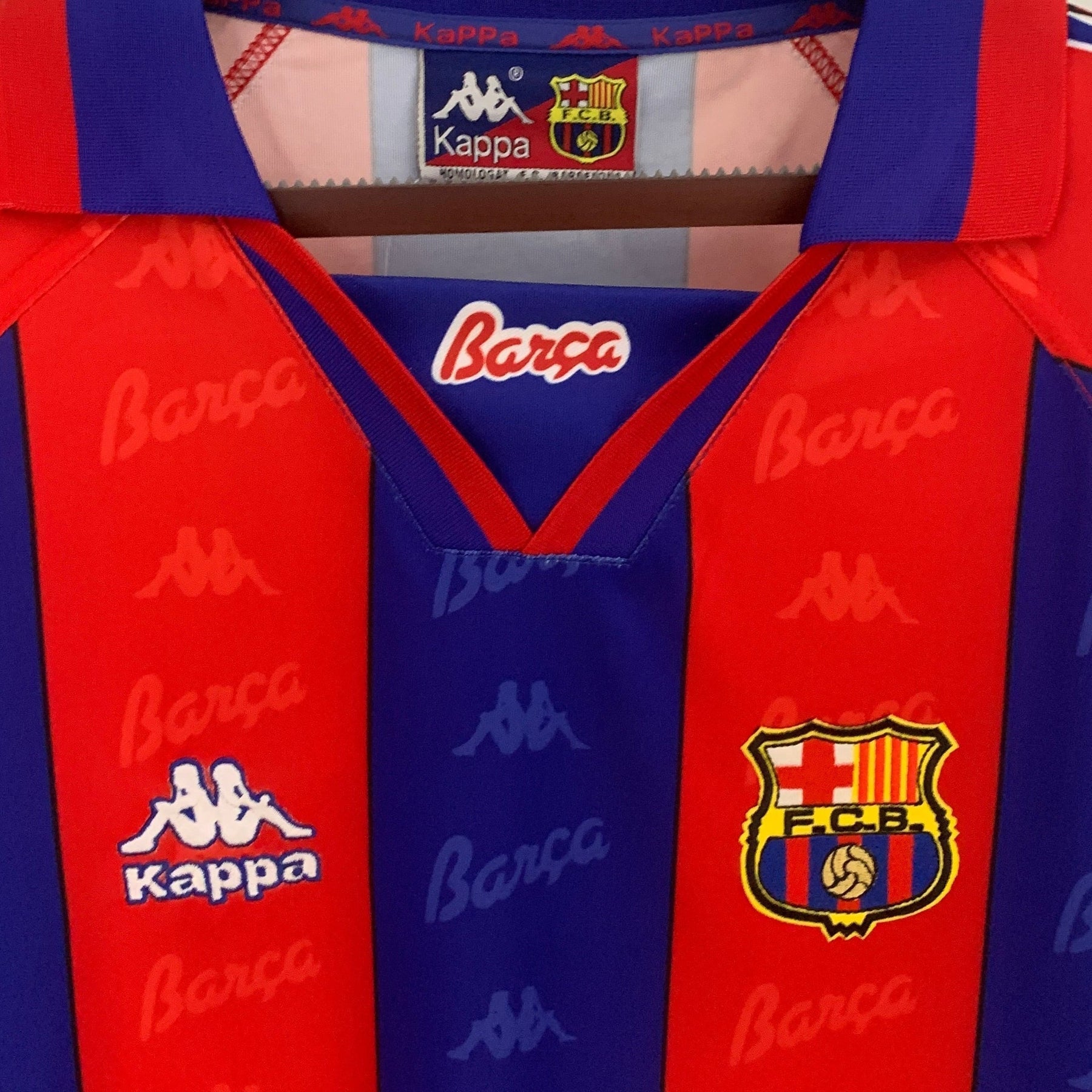 CAMISA RETRÔ BARCELONA HOME MANGA LONGA 96/97