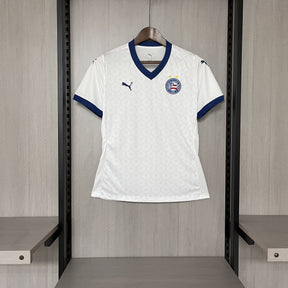 Camisa Bahia Titular 25/26 - Branca Puma Versão Feminina Baby Look