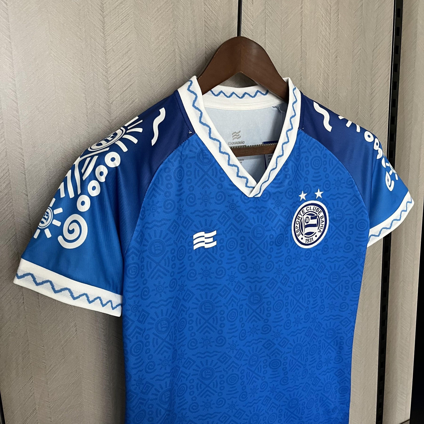 Camisa Bahia IV 24/25 - Azul Feminina Baby Look