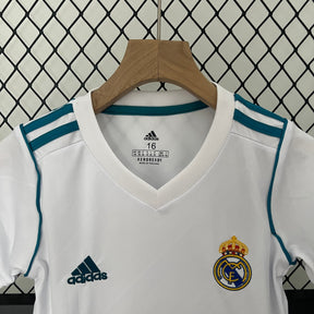 KIT INFANTIL RETRÔ REAL MADRID HOME 17/18