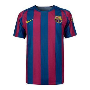 Camisa Retrô FC Barcelona 2005/06 Titular Edição Chmapions League